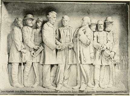 Sailors and Soldiers Monument Cleveland Beginning of the War in Ohio sculpture