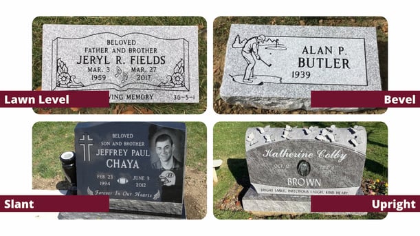 Burial plots collage