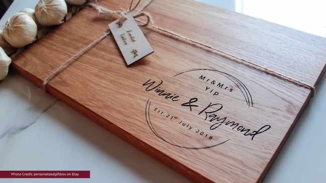 cutting board holiday gift