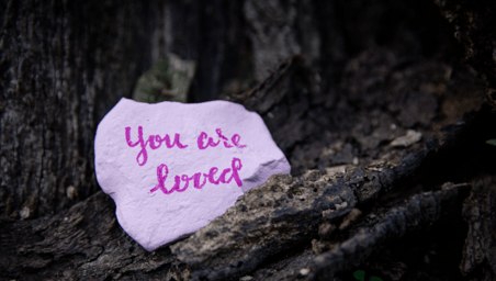 Painted rock_you are loved