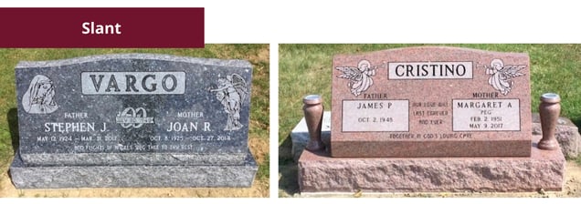 Slant memorials - headstone price blog-1