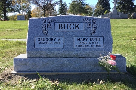 Buck - Slant Memorial - All Souls Cemetery