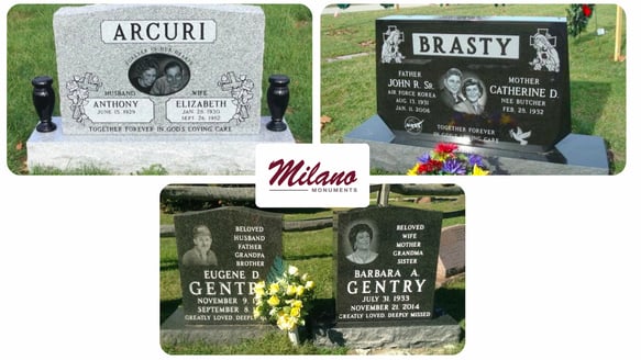 double headstone designs