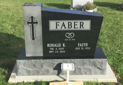 Faber - Upright Monument - Brookfield Cemetery
