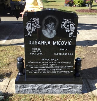 Micovic - Upright Monument - St. Sava Cemetery