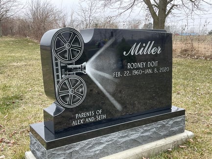 Miller - upright custom monument
