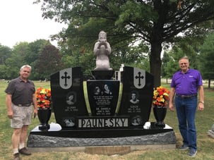 Paunesky - Upright Monument - Family Memorial - Woodvale Cemetery
