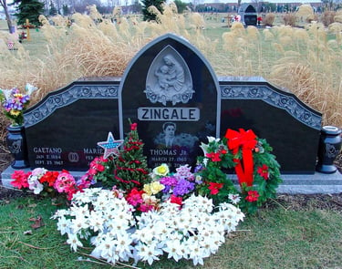 Zingale - Upright Monument - Holy Cross Brook Park Cemetery