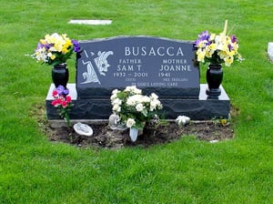 Busacca - Slant Memorial - Knollwood Cemetery and Mausoleum