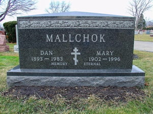 Mallchok- Upright Monument - St. Theodosius Cemetery