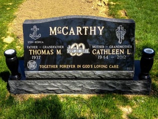 McCarthy - Slant Memorial - Woodvale Cemetery