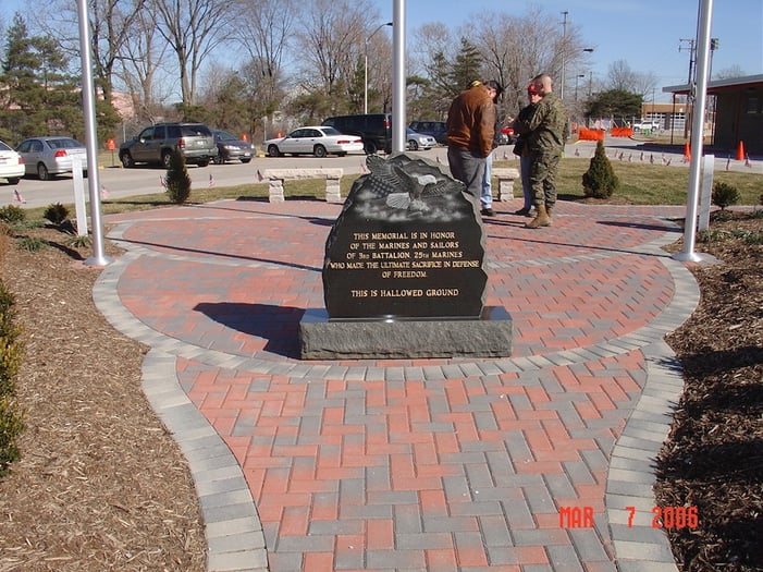 Monument for 3rd Battalion 25th Marines - Monument