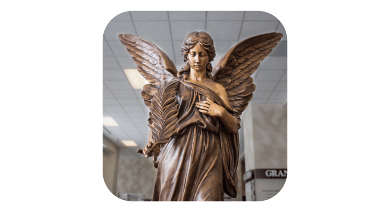Бронзова статуя ангела