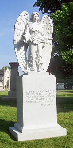 Granite Angel - Statue - Praying Angel