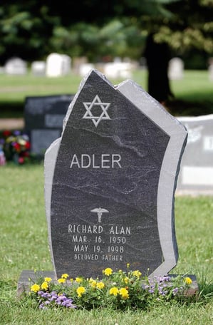Jewish - Upright Monument for the Adler Family