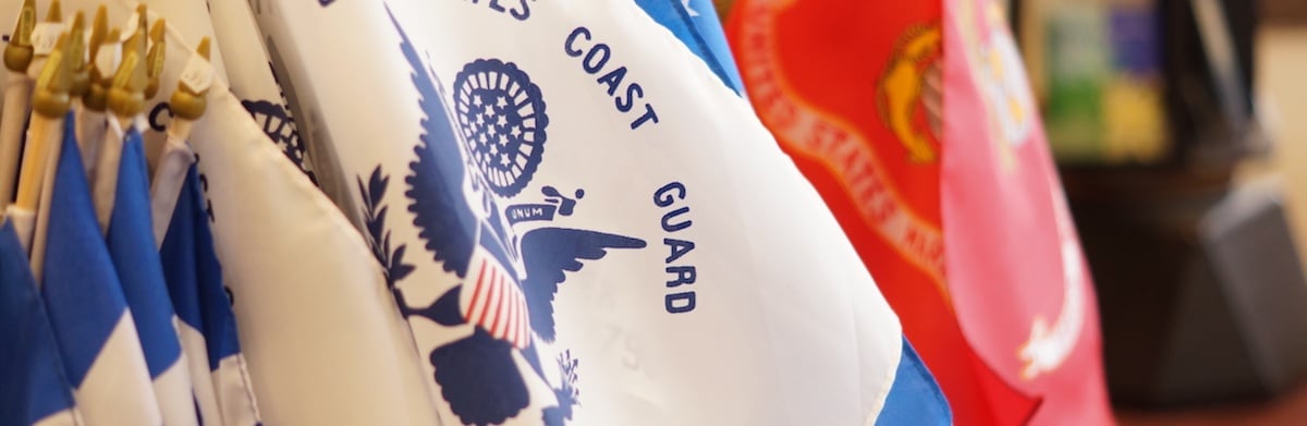 Decor Deliver Flags Coast Guard Marines 