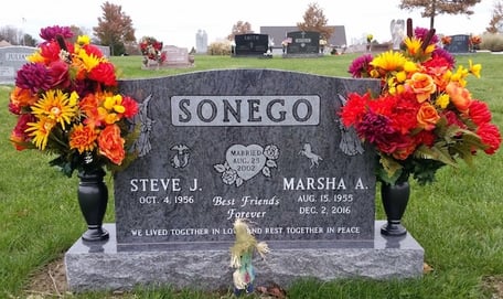 Sonego - Upright Monument - Holy Cross Cemetery