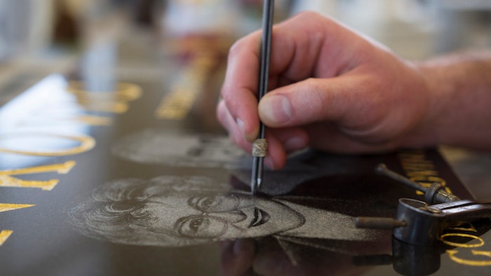 memorial hand etching image