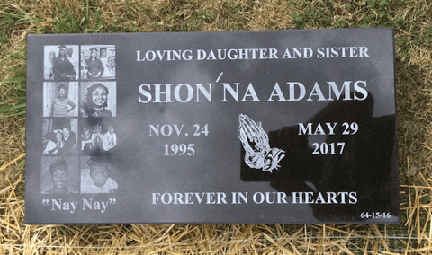 Laser Etch - Adams - Flat Lawn Level Memorial