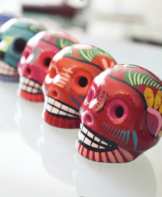 Painted skulls calaveres