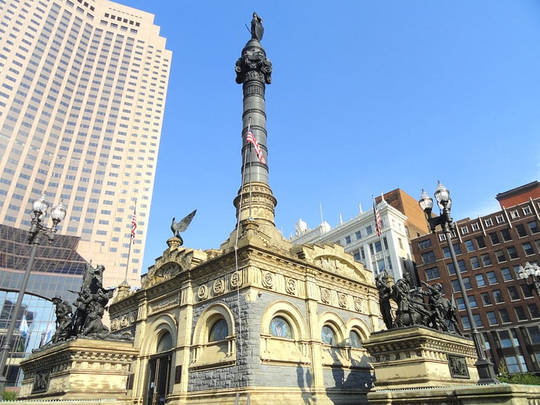 Sailors and Soldiers Monument Cleveland Public Square