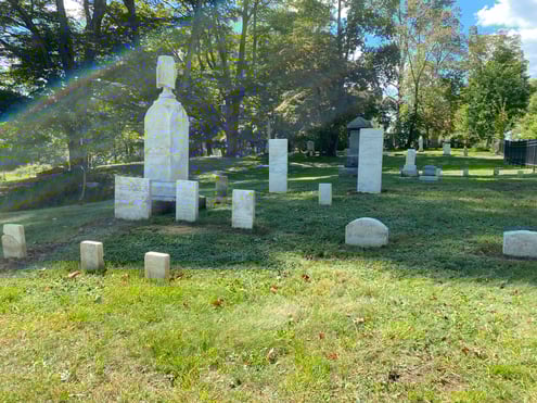 Burroughs_cluster of headstones 2