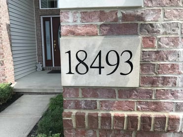 House 18493_Address Stones