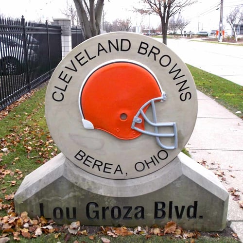 Cleveland Browns_Custom Stone Signs