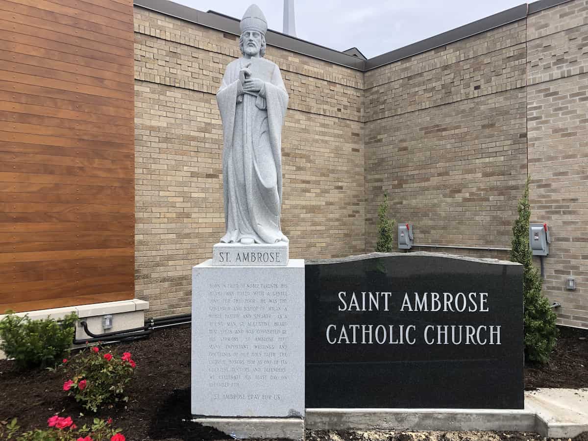 St. Ambrose Church_Custom Stone Signs