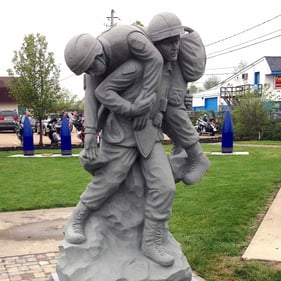 Soldier for Wounded War_Custom Stonework
