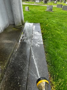 Hughes Mausoleum_Stairs Washing