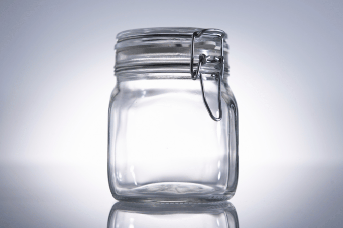 gratitude jar or container