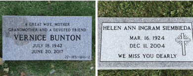 lawn level memorials