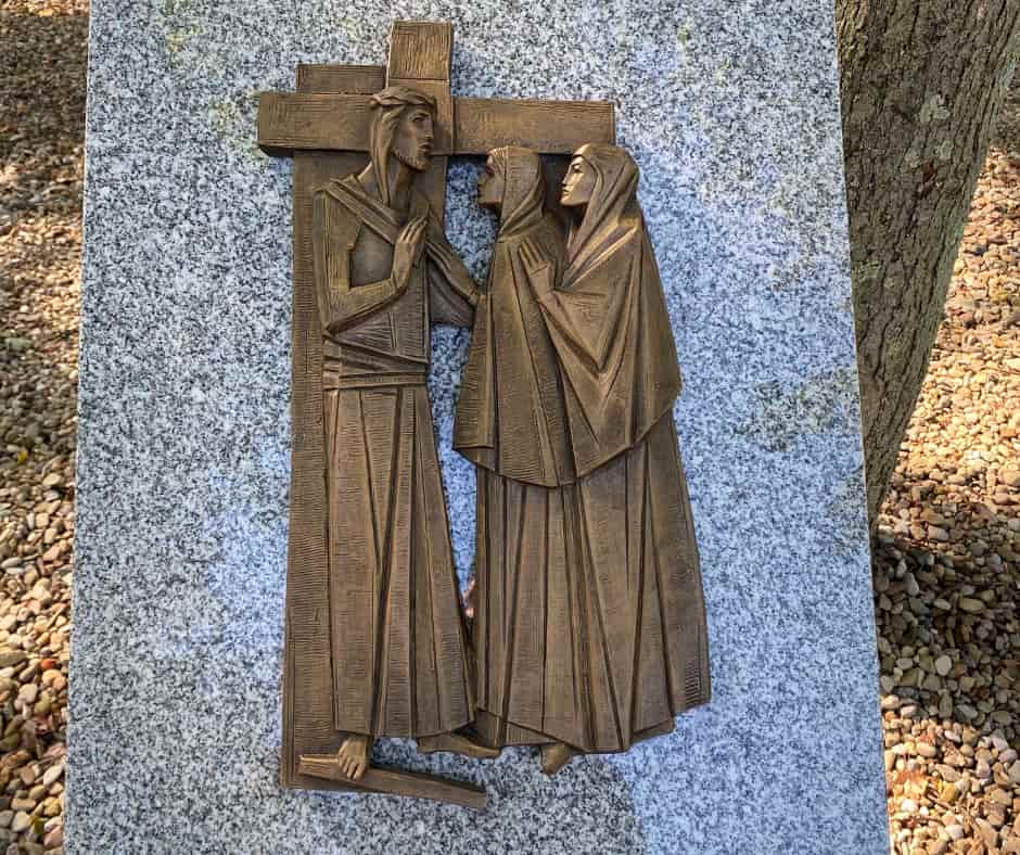 stations of the cross close up
